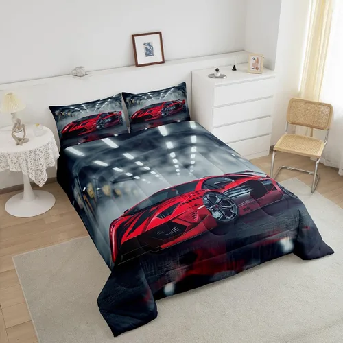 Vista 232 de Erosebridal Juego de edredón de hojas de cannabis, juego de ropa de cama de marihuana con estampado colorido de plantas, decoración bohemia de 2