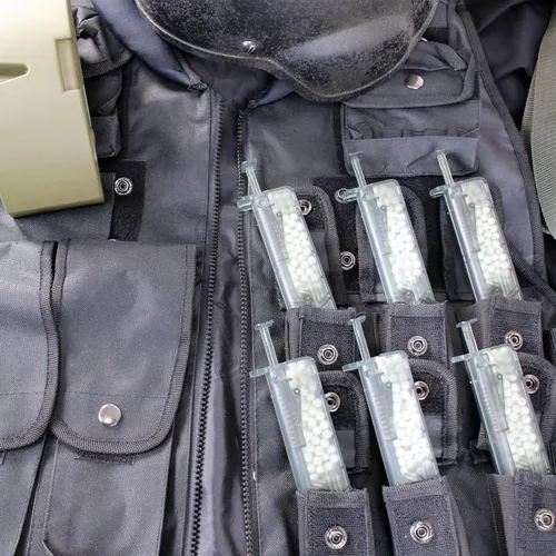 Vista 2 de MetalTac Airsoft Cargador de velocidad BB de 6 mm - Carga rápida de 100 rondas - Paquete de dos
