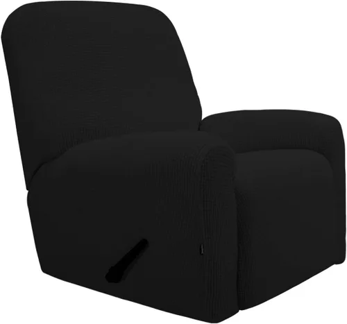 Vista 73 de PureFit Funda elástica para sofá biplaza, funda de sofá suave y antideslizante de jacquard de elastano, protector de muebles lavable con espuma