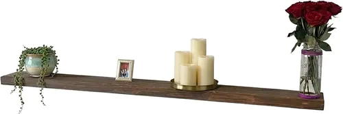 Vista 14 de joelsantiques Estantes flotantes de madera de 18 pulgadas para pared, 18 x Beige