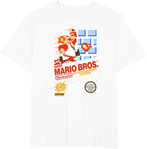 Vista 9 de Super Mario Dashin - Camiseta gráfica de acción, ajuste clásico, cuello redondo, color negro