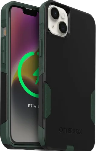 Vista 10 de OtterBox - Funda serie Commuter para iPhone 14 y 13, color negro, delgada y resistente, apta para bolsillo, con protección de puerto de carga