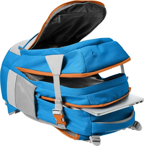 Vista 4 de TiendaBasics Mochila ergonómica, color azul