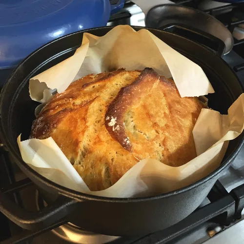 Vista 4 de Cuisiland Horno holandés de hierro fundido 4QT con tapa