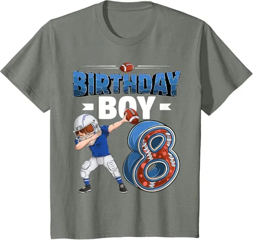 Vista 78 de Dabbing Boy - Camiseta de 8 años de fútbol americano americano, Negro, S