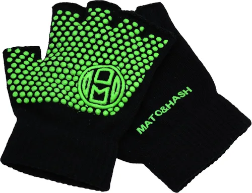 Vista 2 de Mato & Hash Guantes de agarre sin dedos para yoga, pilates
