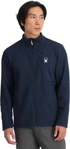 Vista 19 de Spyder Chaqueta híbrida de capa media con cremallera completa para hombre Azul etéreo