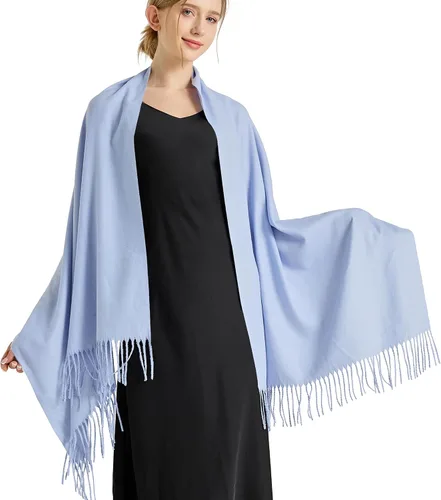 Vista 4 de Ciormis Chales y bufandas de pashmina suaves para mujer