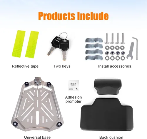 Vista 7 de Caja Superior de Motocicleta de 55L con Panel Molle Caja Superior Universal para Motocicletas Adecuada para Guardar Cascos y Equipaje