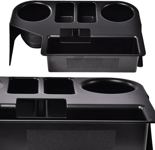 Vista 3 de G-PLUS Portavasos para consola central compatible con Dodge Ram 1500/2500/3500 1994-1997, color negro Portavasos negro