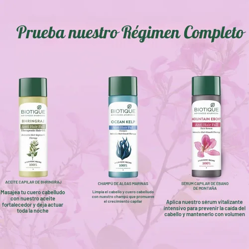 Vista 8 de Biotique Bio Mountain Ebony Vitalizing Serum Para Cabello Intensivo Caído