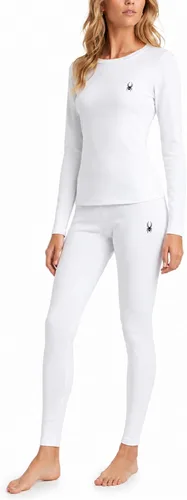 Vista 9 de Spyder Conjunto de ropa interior térmica para mujer, 2 piezas con forro Negro