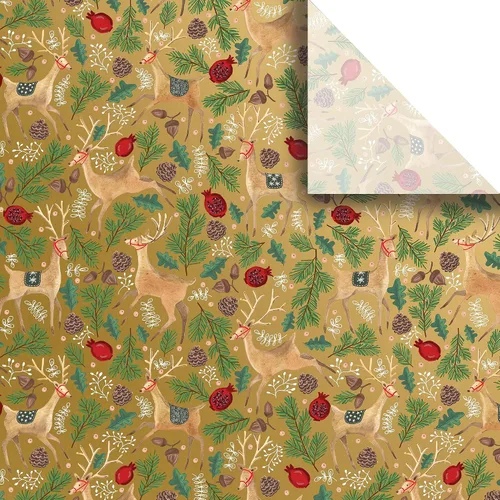 Vista 13 de Jillson Roberts Pañuelo de regalo de cumpleaños impreso de 20 x 30 pulgadas, globo blanco (48 hojas plegadas)