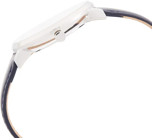 Vista 4 de Lacoste Reloj de cuarzo de acero inoxidable con correa de cuero azul 195 modelo 2010975