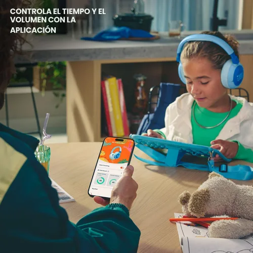 Vista 4 de JBL Junior 470NC - Auriculares para niños con cancelación - Rosa