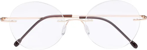 Vista 11 de CessBlu Gafas de lectura sin montura redondas para hombres y mujeres, Negro