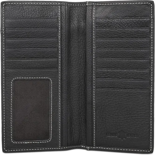 Vista 6 de Montana West Western Wallet American Pride Hair-On - Cartera de cuero genuino con herramientas de estrella solitaria, colección floral en relieve
