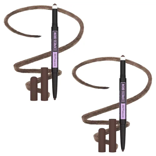 Vista 16 de Maybelline Express Brow 2 en 1 lápiz y maquillaje de cejas en polvo, rubio claro, 1 unidad 248 Rubio Claro
