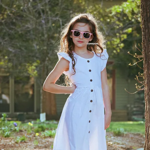 Vista 80 de Lentes de sol polarizados de goma elastómero termoplástico (TPEE) flexible, para niñas y niños de 3 a 9 años