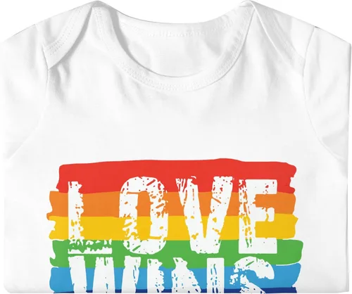 Vista 5 de LGBT Gay Pride Love Wins - Mameluco para recién nacido, traje de bebé