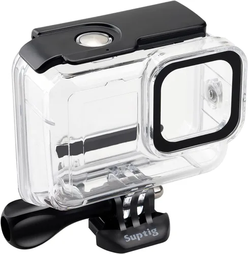 Vista 6 de Suptig Carcasa protectora impermeable para GoPro Hero 12/Hero 11/Hero 10/Hero 9 Negro Impermeable 164F