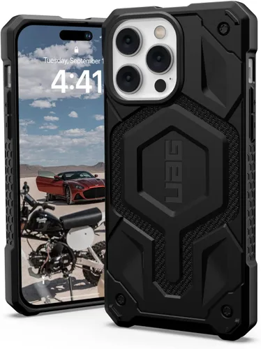 Vista 10 de Urban Armor Gear UAG-IPH22LB-PMS-BK - Funda resistente a los impactos para iPhone 14 Pro Max (6.7), color negro