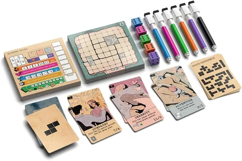 Vista 6 de Allplay Mind Space - Juego de mesa Polyomino Roll & Write, 30 minutos, 1-5