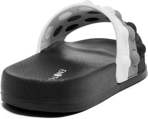 Vista 7 de Engtoy Sandalias para niños y niñas, unisex, ligeras, antideslizantes, puntera abierta, cómodas, para ducha, playa, divertidas sandalias