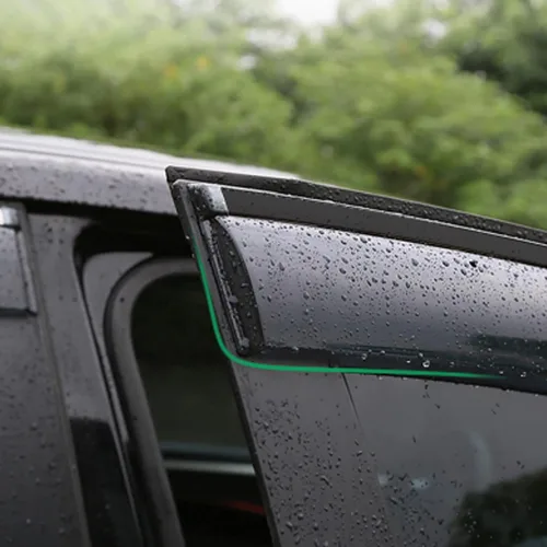 Vista 4 de Para Mazda 626 1992-2002 - Visera de ventana lateral de coche, protección contra la lluvia, protector de refugio, accesorios de adhesivo para marco