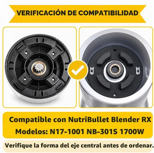 Vista 6 de Kit de llaves de vaso para NutriBullet RX N17-1001 NB-301S 1700W