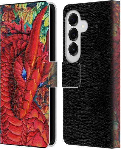 Vista 171 de Head Case Designs Officially Licensed Carla Morrow Galactic Entrancement Dragons Leather Wallet Case Compatible with Samsung Galaxy A07 4G