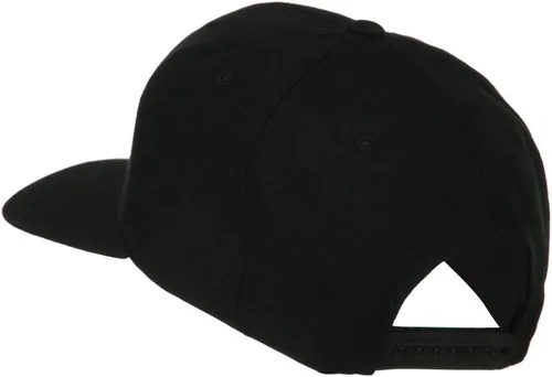 Vista 3 de e4Hats.com Gorra de factura plana bordada Lambda del alfabeto griego