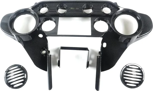 Vista 7 de Carenado interior ABS w Quad 6.5" vainas de altavoz para 94-13 Harley Touring Road Glide FLTRX 1994-2013