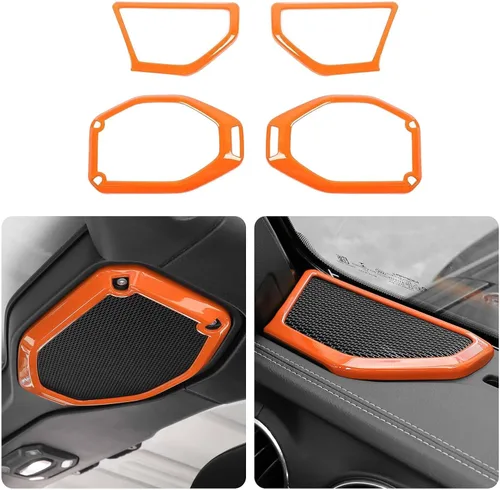 Vista 9 de Voodonala Para Wrangler JL JT Altavoz Recorte de audio en la parte superior y una moldura de pilar compatible con Jeep Wrangler 2018-2023 JL JLU