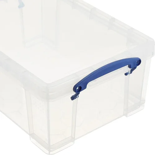 Vista 5 de Really Useful Box Contenedor de almacenamiento de plástico apilable de 9 litros, paquete de 10