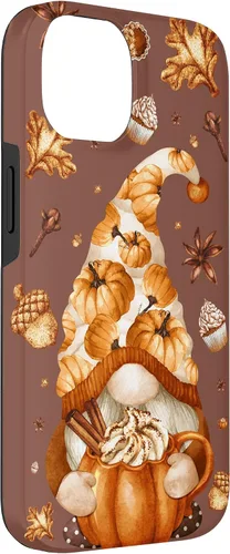 Vista 3 de iPhone 14 Autumn Gnomo Love Pumpkin Spice, Fall Yall y funda de Acción de Gracias