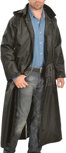 Vista 2 de Double-s - Abrigo de lluvia para hombre Negro