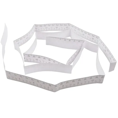Vista 4 de WIN TAPE Cinta métrica desechable infantil de 4.9 ft, paquete de 100 reglas de papel