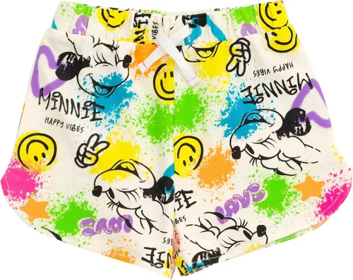 Vista 3 de Disney Minnie Mouse Lilo & Stitch Princess Winnie the Pooh - Conjunto de camiseta y pantalones cortos de rizo francés para bebé a niño grande