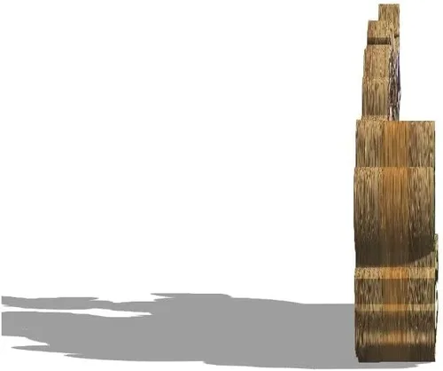 Vista 2 de USA Scottsdale - Imán de nevera con imán de madera 3D, monumentos de viaje, decoración coleccionable a mano, 2