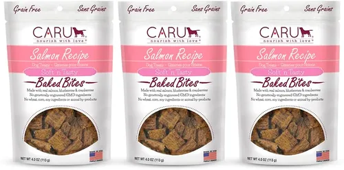 Vista 12 de Caru Soft 'n Tasty Baked Bites - Golosinas para perros, receta de cocodrilo, 3.5 onzas