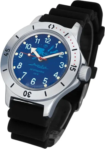 Vista 2 de VOSTOK Amphibian 120 Scuba Dude Diver - Reloj de pulsera militar ruso automático 120656 Casual