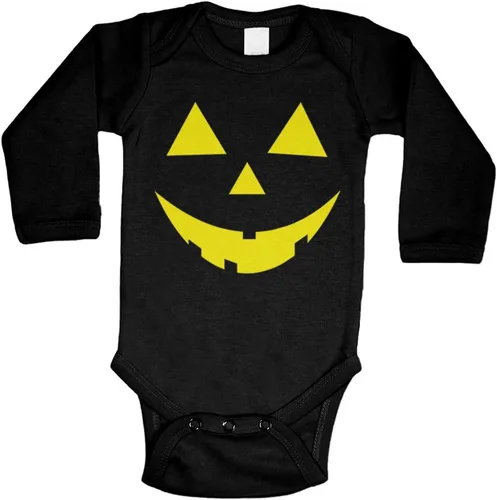 Vista 40 de Tcombo Pumpkin Face - Body Jack O' Lantern Naranja - Cara de calabaza negra