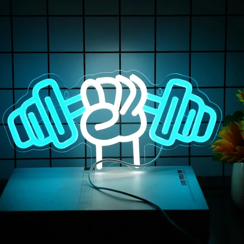 Vista 7 de Letrero de neón de baloncesto, luz LED de neón regulable de 12 pulgadas, alimentada por USB, decoración de pared de neón deportiva estética