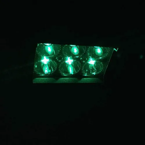 Vista 4 de Auxmotec Luces LED verdes de conducción de caza de 18 W, 4 pulgadas, barra de luz para todoterreno, camioneta, barco, tractor, pesca, caza