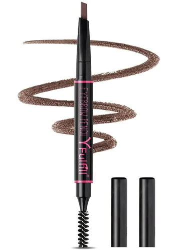 Vista 12 de Yfulfill Lápiz de Cejas Negro - Lápices de Cejas Impermeables para Mujeres Waterproof Eye Brow Pencil Black Color for Naturally Black Hair.