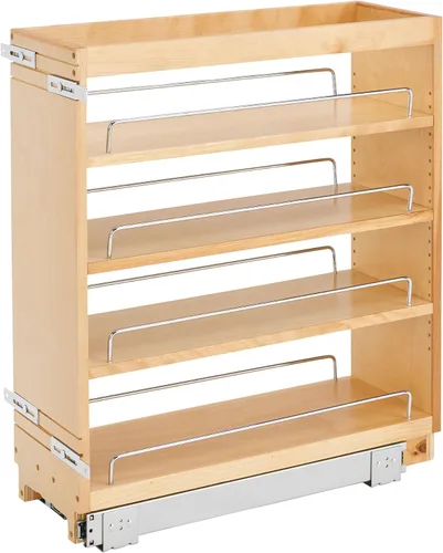 Vista 13 de Rev-A-Shelf Organizador de almacenamiento de armario de cocina extraíble de 11 pulgadas, estante de especias de despensa deslizante con estantes
