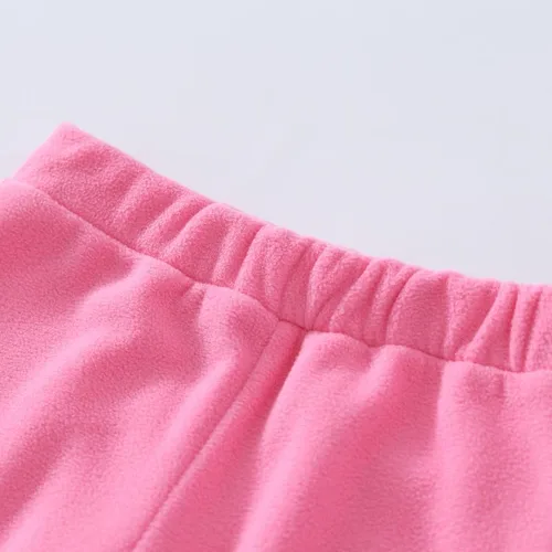 Vista 4 de GLASH Kids Toddler Girls Sweatpants, 4pcs Casual Heated Micro Fleece Pants