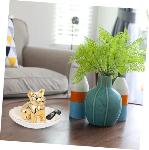 Vista 6 de NOLITOY 1pc Animal Jewelry Tray Trinket Tray Stand Bandejas Decorativas Ceramic Jewelry Plate Animal Ring Holder Ceramic Serving Tray Decor Tray