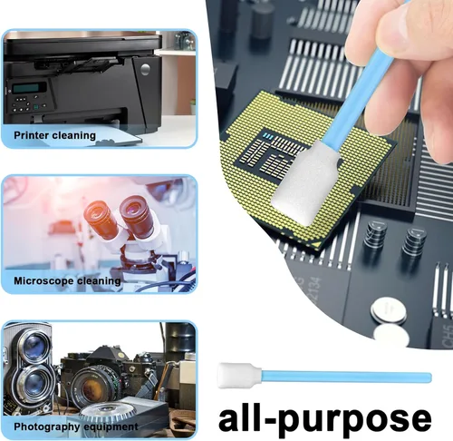 Vista 4 de 5.1" espuma limpieza hisopo para cámara formato solvente impresora de inyección de tinta Roland equipo óptico (50)